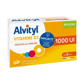 Alvityl Vitamine D3 1000ui 60 capsules