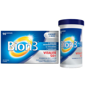BION 3 SENIOR - Senior Ginseng & Lutéine - 90 comprimés