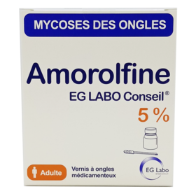 Amorolfine Conseil 5% Vernis à Ongles Médicamenteux - 2,50 ml