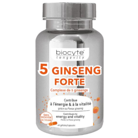 LONGEVITY - 5 Ginseng Forte - 40 gélules