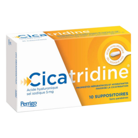 Cicatridine Acide Hyaluronique Sel Sodique 5 mg - 10 Suppositoires