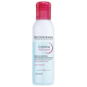 CRÉALINE - H2O Yeux - Biphase Micellaire Démaquillant Waterproof - 125 ml