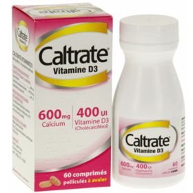 Caltrate Comprimés Pelliculés Calcium Vitamine D3 - 60 comprimés