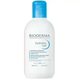Bioderma Hydrabio Lait Nettoyant Hydratant Peaux Sensibles Déshydratées 250 ml