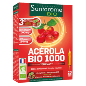 Acérola Bio 1000 - Tonifiant - 20 comprimés