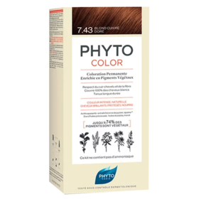 PHYTO COLOR - Coloration Permanente Blond Cuivré Doré n°7.43