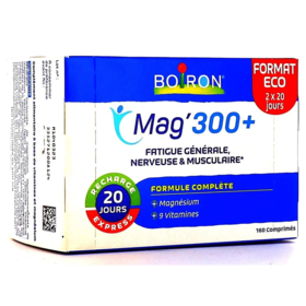 Magnésium 300 + Nervosité & Fatigue musculaire - 160 comprimés