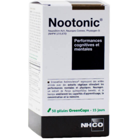 NOOTONIC - Performances Cognitives et Mentales - 50 gélules 
