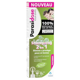 PARASIDOSE - Shampooing 2 en 1 Anti-poux et Lentes - 100 ml