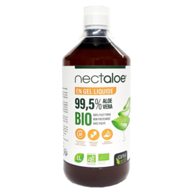 NECTALOE - Aloe Vera 99,5% en Gel Liquide Bio - 1L
