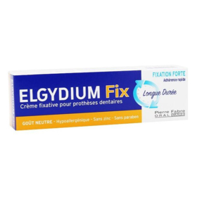 ELGYDIUM FIX - Crème Fixative Prothèses Dentaires - Fixation forte - 45 g