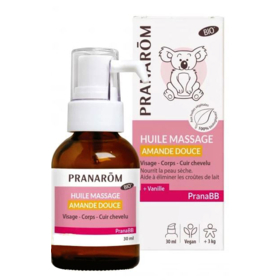 PRANABB - Huile de Massage à l'Amande Douce BIO - 30 ml