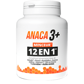 ANACA 3 + - Minceur 12 en 1 - 120 gélules