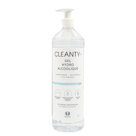 CLEANTY - Gel Hydroalcoolique Sans Parfum - 1L