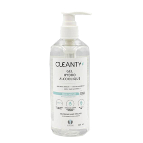 CLEANTY - Gel Hydroalcoolique Sans Parfum - 300 ml