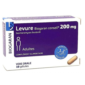 Levure 200 mg - Saccharomyces Boulardii - 10 Gélules