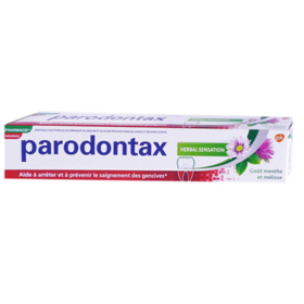 PARODONTAX HERBAL SENSATION - Dentifrice contre le saignement des gencives - Goût Menthe et Mélisse - 75 ml