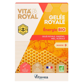 VITA'ROYAL - Gelée Royale Bio - 10 ampoules de 10 ml