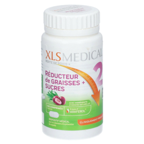 XLS MEDICAL PERTE DE POIDS 2 - Réducteur de Graisses + Sucres - 120 comprimés