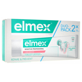 ELMEX SENSITIVE PROFESSIONAL - Dentifrice Soin Gencives - Lot de 2 x 75 ml