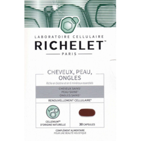 RICHELET Cheveux, Peau & Ongles Sains - 30 Capsules