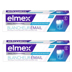 ELMEX Dentifrice Blancheur Email - 2 x 75 ml