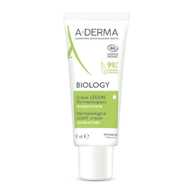 Aderma Biology Crème Légère Dermatologique Hydratante Bio 40 ml