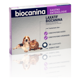 Biocanina Gastro Enterologie Laxatif Chiens et Chats 30 mg