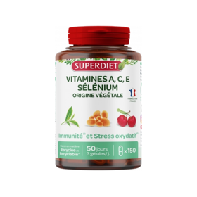 Superdiet Complexe vitamines A, C, E & Sélénium 150 Gélules