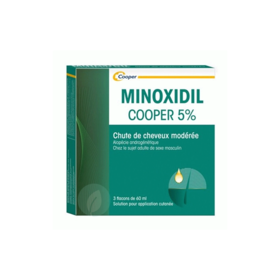Minoxidil 5 % Cooper chute de cheveux 3x60 ml