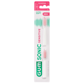 Gum recharges brosse à dents Sonic Sensitive 2 têtes