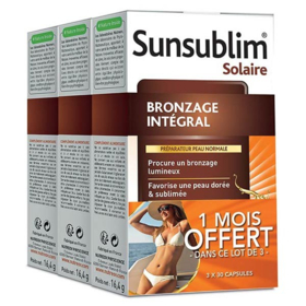 SUNSUBLIM - Bronzage Intégral - Lot de 3 x 30 capsules