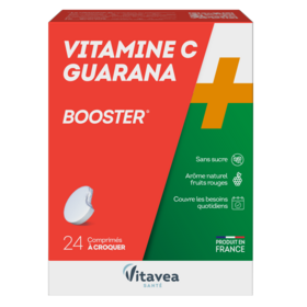 Vitamine C + Guarana Booster - 24 comprimés