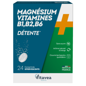 Magnésium + Vitamines B1, B2, B6 - 24 comprimés