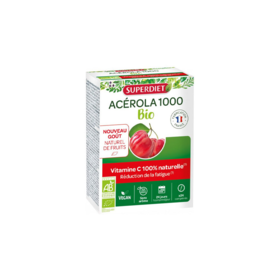 Superdiet Acerola 1000 Bio 24 comprimés à croquer