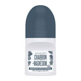 Déodorant Roll-On Naturel - Charbon-magnésium - 50 ml