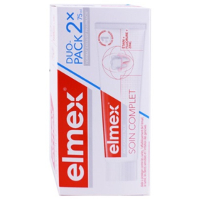 ELMEX ANTI-CARIES PLUS - Dentifrice Soin Complet - 2 x 75 ml