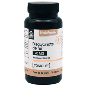 Bisglycinate de Fer 70 Mg - 30 Gélules