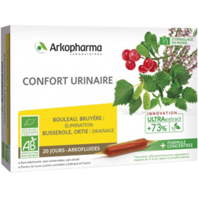 ARKOFLUIDES - Confort Urinaire Bio - 20 ampoules