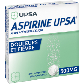ASPIRINE - UPSA - Douleurs Fièvre 500 mg - 20 comprimés