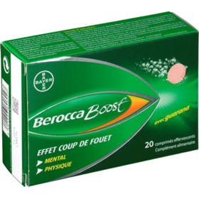 BEROCCA - Boost - Effet Coup de Fouet - 20 comprimés effervescents