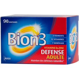 BION 3 - Vitamine D & Zinc Adulte - 90 comprimés