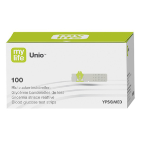 MYLIFE - Unio - Bandelette Test Glycémie - 100 bandelettes 