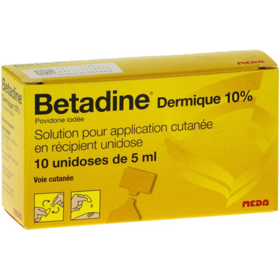 Betadine Dermique 10 % Solution Usage Local - 10 unidoses