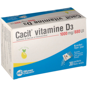 Cacit Vitamine D3 1000 mg/880 UI - 30 sachets