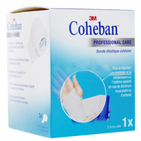 COHEBAN - Bande Elastique Cohésive Professionnal Care 7 cm x 3 m