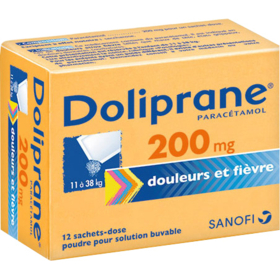 Doliprane 200 mg - 12 sachets