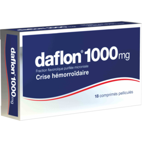 Daflon 1000 mg Crise Hémorroïdaire - 18 comprimés