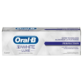 ORAL B 3D WHITE - Luxe - Dentifrice Perfection - 75 ml