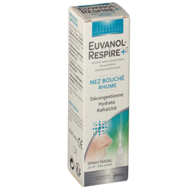 EUVANOL RESPIRE+ - Spray Nasal Nez Bouché Rhume - 20 ml